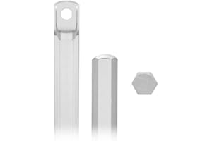 MODTEK New Blind Wand/Rod - Color White- High Strength (12" Clear 2 Pack)