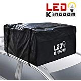 Car Roof Bag, Waterproof Cargo Top Storage Bag, 20 Cubic Feet Heavy Duty Rooftop Bag Vehicle Soft Shell Carrier Bag, Fits All Cars with No Roof Rack, Prodective Mat, 2 Reinfored Straps Included