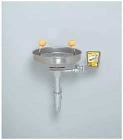 Eyewash Station, Wall Mount, SS, 15-5/8 W