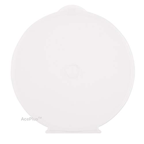 AcePlus 50-pack Round Clamshell CD DVD Cases with Clear Lock