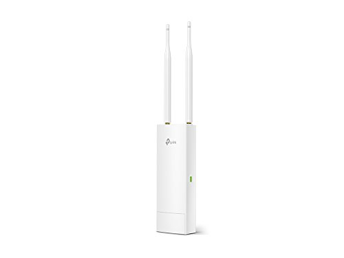 TP-Link Long Range 11n 2.4G Wireless Outdoor Access Point, IP65 Waterproof, Ideal for Garden Wireless, w/Passive PoE Injector, Flexible Installation, Free EAP Controller Software (EAP110-Outdoor)