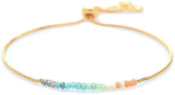 Amazon.com: Lotus and Luna 7 Chakras Bracelet Semi Precious