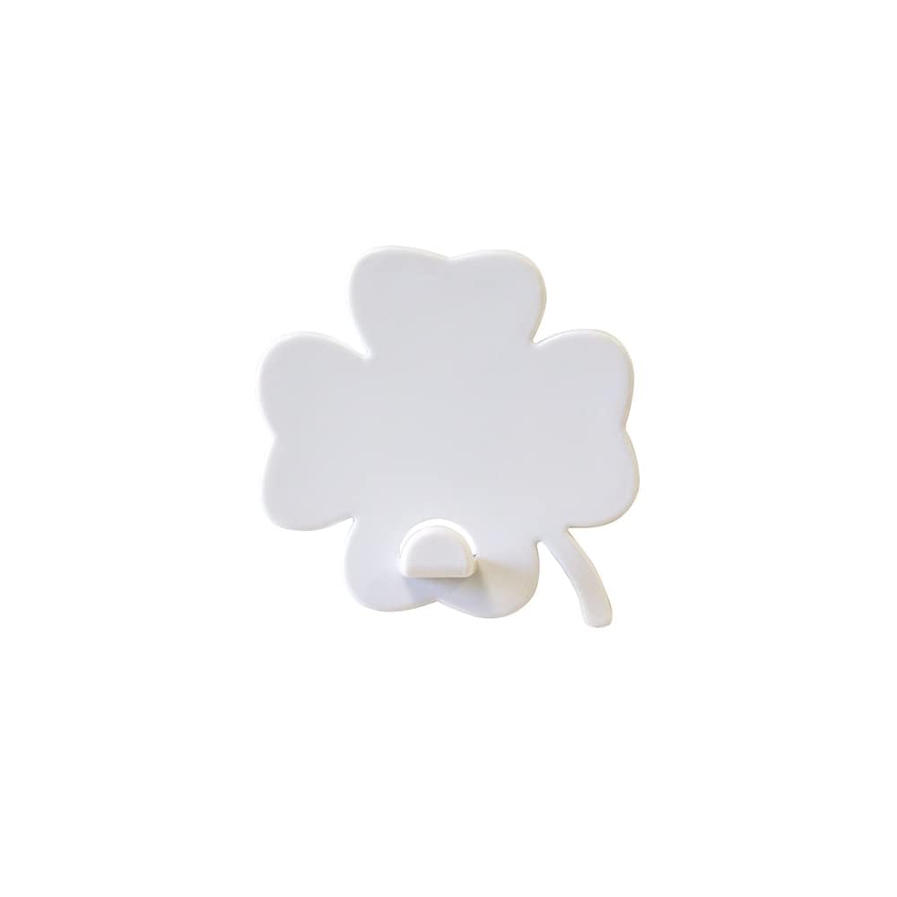 KalaMitica - Hook for Wall Magnetic Board, with Strong Magnet – White Four-leaf Clover — image 1