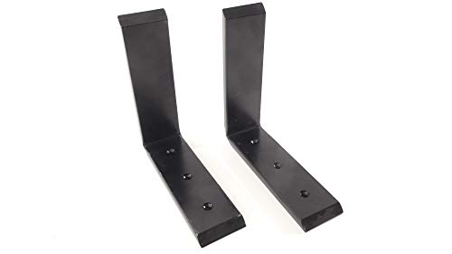 Countertop and Shelf Support Brackets 2 Piece Set for Granite and Quartz Countertops and Heavy Shelves, 8 Inch x 8 Inch, Heavy-Duty Steel Construction, Powder Coat Finish, 2 Pieces, Hardware Included
