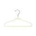 Closet Complete Baby Velvet Hangers, Premium Quality, True-Heavyweight, Virtually-UNBREAKABLE, Ultra-Thin, Space Saving No-Slip, Perfect Size for Babies 0-48 months 360° SPIN, Chrome Hook, Ivory 25pc