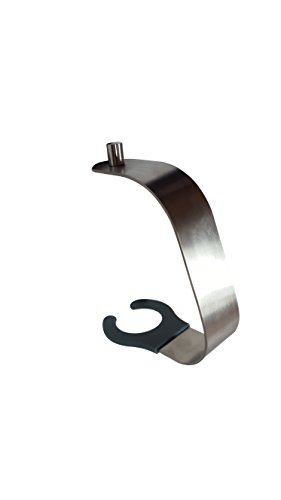 Wine Glass Holder Accessory for Sofas and Recliners. Aluminum Frame with Rubberized Holder
