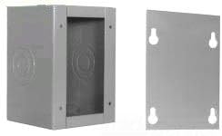 Milbank 12124-SC1-NK NEMA 1 Polyester Powder Coated Steel Screw Cover Junction Box Without Knockout 12 Inch x 12 Inch x 4 Inch ANSI 61 Gray
