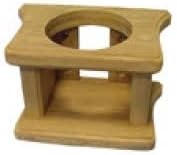 Teak Gardens Burmese Teak Drink Holder Glass or Can 1 Hole