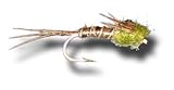 Micro Mayfly - Olive Fly Fishing Fly - Size 24 - 6 Pack