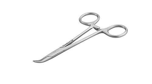 Mosquito Pet Grooming Haemostat Dog, Cat, Small Pet Ear Hair Puller Locking Forceps MOSQ (Curved)