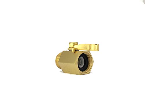 SOMMERLAND A1010 Full Flow Heavy Duty Ergonomic Garden Hose Shut Off Valve -2PK with 10 Hose Washer Pack