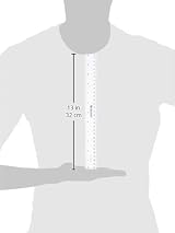 Westcott 12-Inch 300 mm Plastic Ruler Clear Millimetres Inches view 4