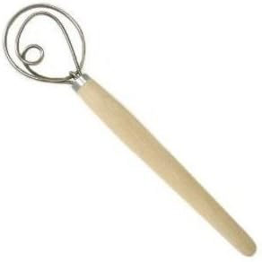 ScI Scandicrafts cEcOMINHK07822 Danish Dough Hand Whisk/Mixer 14" brown