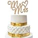Mr and Mrs Cake Topper - Wedding Cake Toppers - Wedding Cake Topper - Confetti Wedding - Cake Topper Wedding Gold - Wedding Decorations - Wood Topper - Cake Toppers - Wedding Crafts primary
