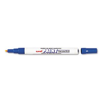 12 Pack uni-Paint Marker, Fine Point, Blue by SANFORD INK (Catalog Category: Paper, Pens & Desk Supplies / Art & Drafting)