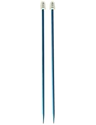 Art and Craft Supply: Susan Bates 10-Inch Silvalume Single Point Knitting Needle, 5mm, Turquoise - Notions - In Network