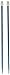 Susan Bates 10-Inch Silvalume Single Point Knitting Needle, 5mm, Turquoise