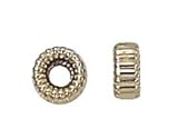 4mm Corrugated Rondelle Gold Filled Bead with 1.5mm Hole - Pack Of 2