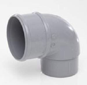 POLYPIPE Grey RR132 92.5deg Offset Bend for 68mm downpipe