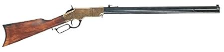 Deko Waffe Henrystutzen, USA 1860 Achtkantlauf messing