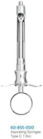 Cook-White/CW Type Aspirating Syringe for Dentists, Ni-Coated, Professional Quality Dental Instrument