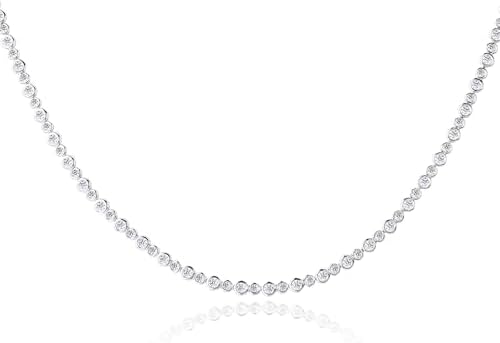 Amazon.com: SWAROVSKI Tennis Deluxe Necklace Cz White One Size