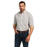 ARIAT Men's Wf Hayden Geo Print Long Sleeve Button-Down Western Shirt White XX-Large