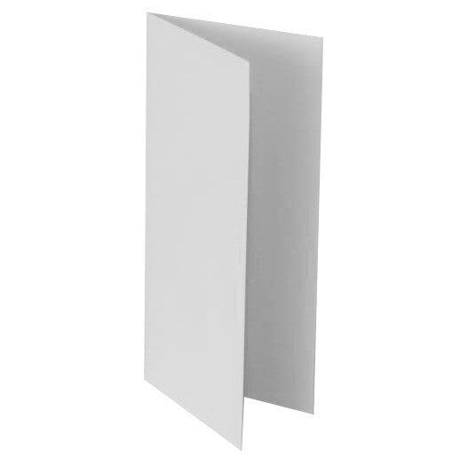 DJP DL Creased Blank White Smooth Cards & DL Envelopes - Pack of 25