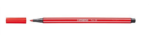 Stabilo Pen 68 Coloring Felt-tip Marker Pen, 1 mm - Carmine Ink