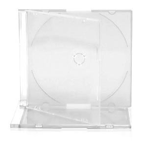 VISION MEDIA 25 X Slim CD Clear Case - CD/DVD/BLU RAY