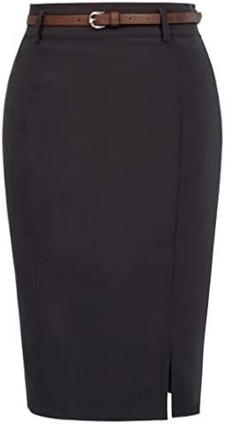 Kate Kasin Women Pencil Skirt Knee Length Business Casual