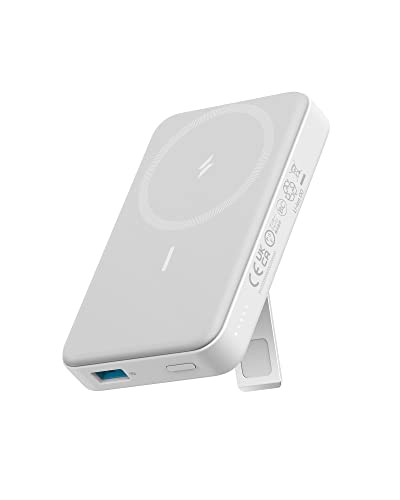 Anker 633 Magnetische Powerbank, 10000mAh, einklappbar, kabellos (in Weiß)