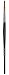 da Vinci Graphic Design Series Lettering Brush, Straight Edge Tip Kolinsky Red Sable with Black Handle, Size 16