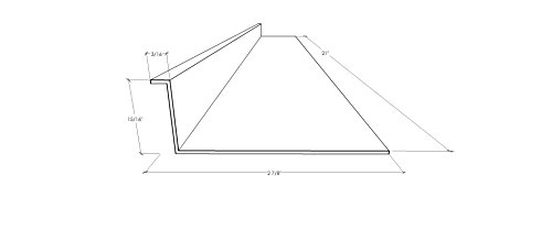 21" Inch Under Diffuser White Ribbed Replacement Cover Lens