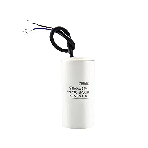 YUTOKEER CBB60 70UFMotor Start Capacitor MFD 450VAC 50/60hz Cylindrical