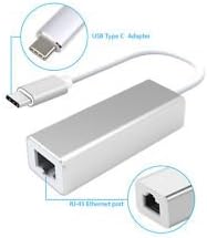 Techno Buzz Deal Latest Speedy USB-C to Ethernet Adapter, USB 3.1 Type C to RJ45 Gigabit Ethernet LAN Network Adapter Compatible With 2017 iMac,2017/2016 MacBook Pro,2015 MacBook,ChromeBook Pixel ( 1 Year Warranty )