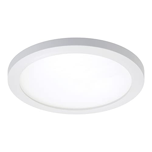 Photo 1 of HALO SMD6R69SWH Surface Mount LED Recessed Light Round Selectable 2700K, 3000K, 3500K, 4000K, 5000K CCT 600 Lumens 6 Inch White