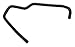 Gates 19390 HVAC Molded Heater Hose - fits select 1997-2003 Dodge Dakota/Durango with 3.9L, 5.2L or 5.9L Eng