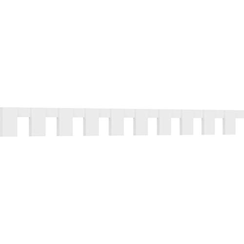 7"H x 1"P x 88 1/2"L Fayetteville Architectural Grade PVC Dentil Block Trim for…