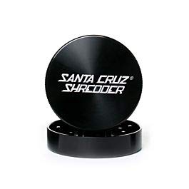 Santa Cruz Shredder 2 Piece Herbal Grinder Black 53mm x 26mm