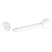 10 Gauge Clear Acrylic Barbell Tongue Ring