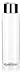 Clear 16 oz / 500 ml Professional Cylinder PET Plastic Bottles (BPA Free) with Wide Silver Disc Cap Lid (6 Pack)