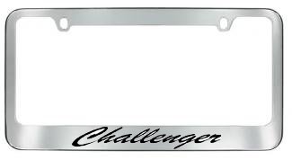 Challenger Script License Plate Frame