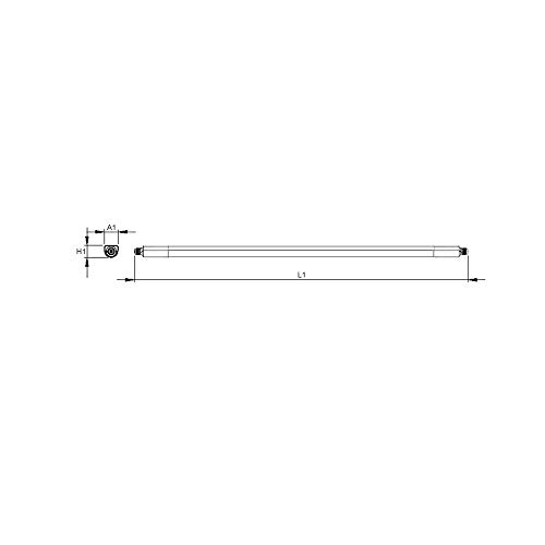 LED Feuchtraumleuchte 50 Watt 4000K reinweiß 6000lm IP65 wasserfest schlagfest 150cm Feuchtraumwannenleuchte… – Bild 5