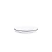 Enamelware Raised Salad Plate, 8 inch, Vintage White/Grey (Set of 4)