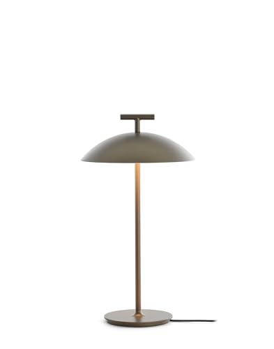 Kartell Table Lamp, Stainless Steel, Bronzo