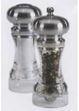 William Bounds Bishop Pepper Mill and Salt Shaker Set - Acrylic