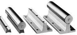 6" Bolt, For 1/2" Diam Shaft, 24" Long, Aluminum Round Drilled Shaft Support Rail