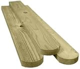 50pk Picket Fence Pales 5ft 3in Timber Treated Wood Rounded Top Planed Smooth UK view 2
