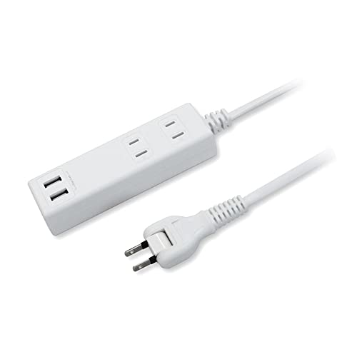 STYLED USB充電付き電源タップ ホワイトの商品画像